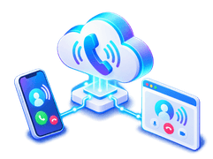 Cuộc gọi trên điện thoại và trình duyệt kết nối qua tổng đài cloud